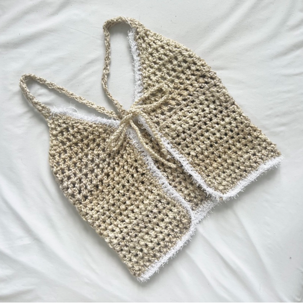 The Textured Daisy Fringe Knit Top