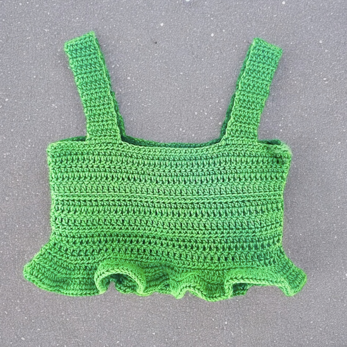 Ella Ruffle Crop Top