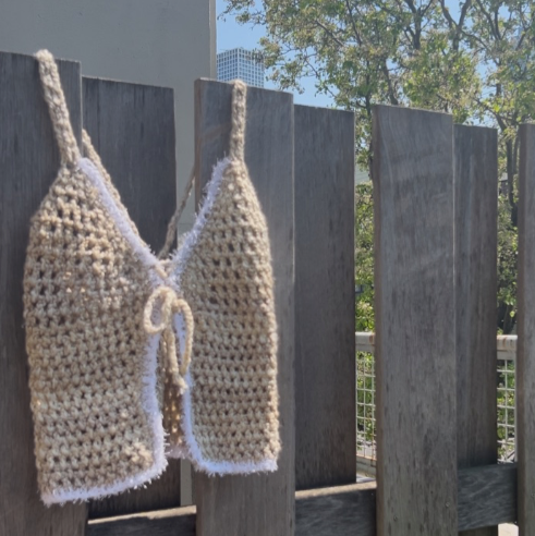 The Textured Daisy Fringe Knit Top