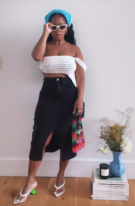 Blue Sky Crochet Kerchief