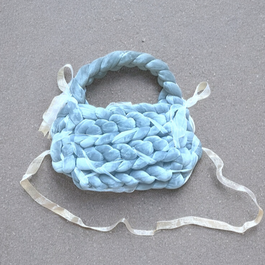 Sunny Velvet Grey Bag